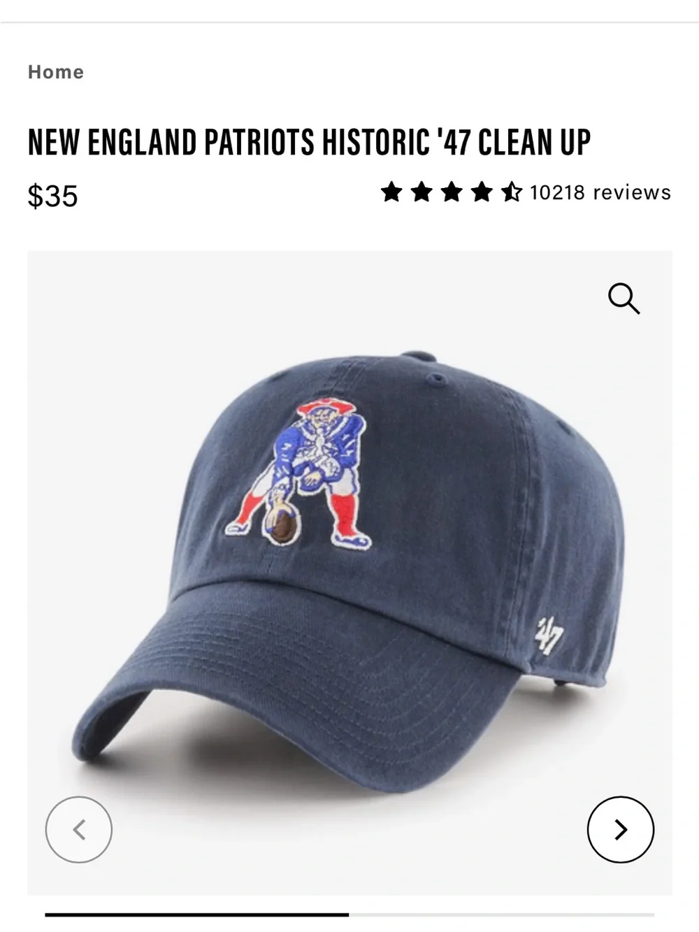 Patriots baseball cap - Picture 1 of 5